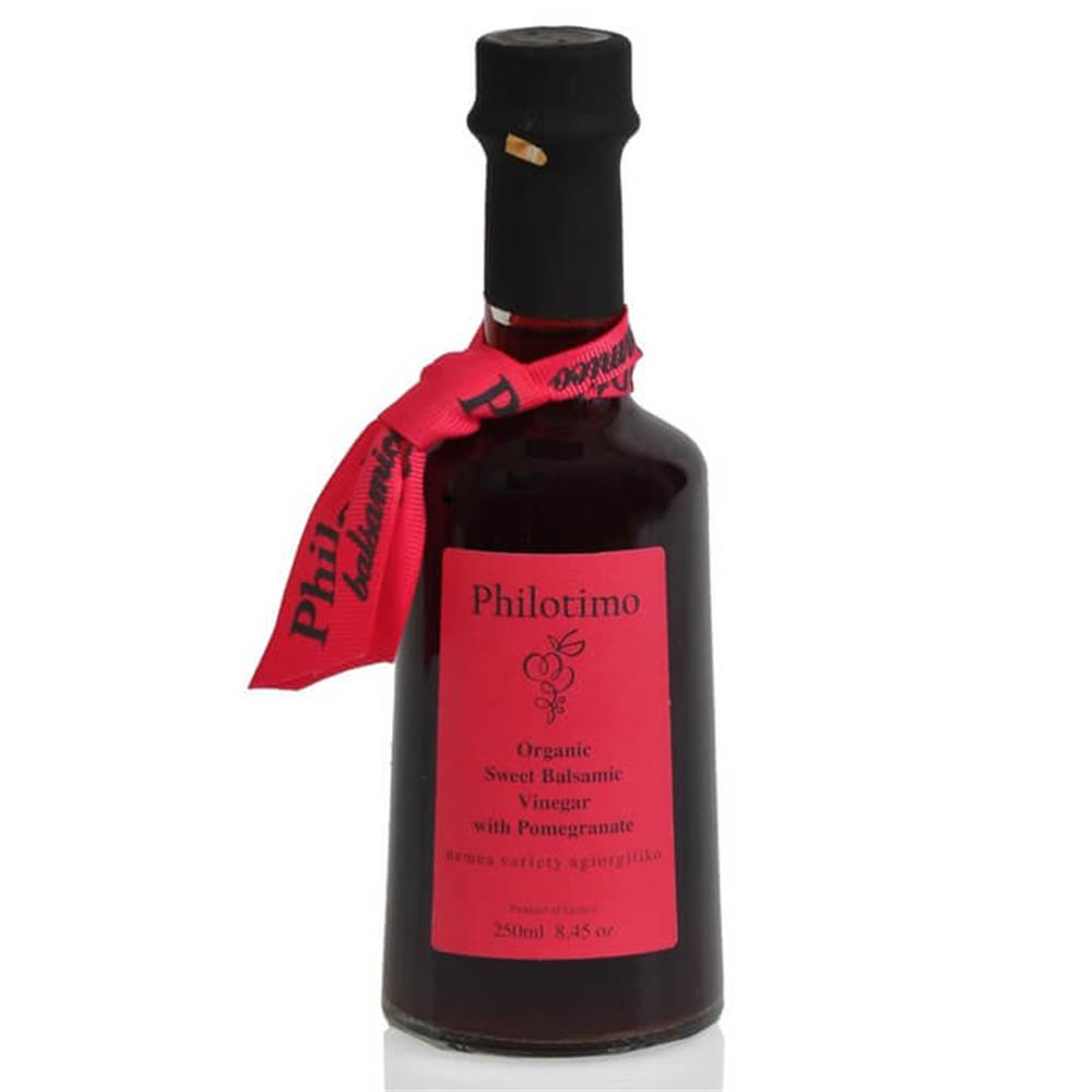 Philotimo Organic Sweet Balsamic Vinegar with Pomegranate 250ml
